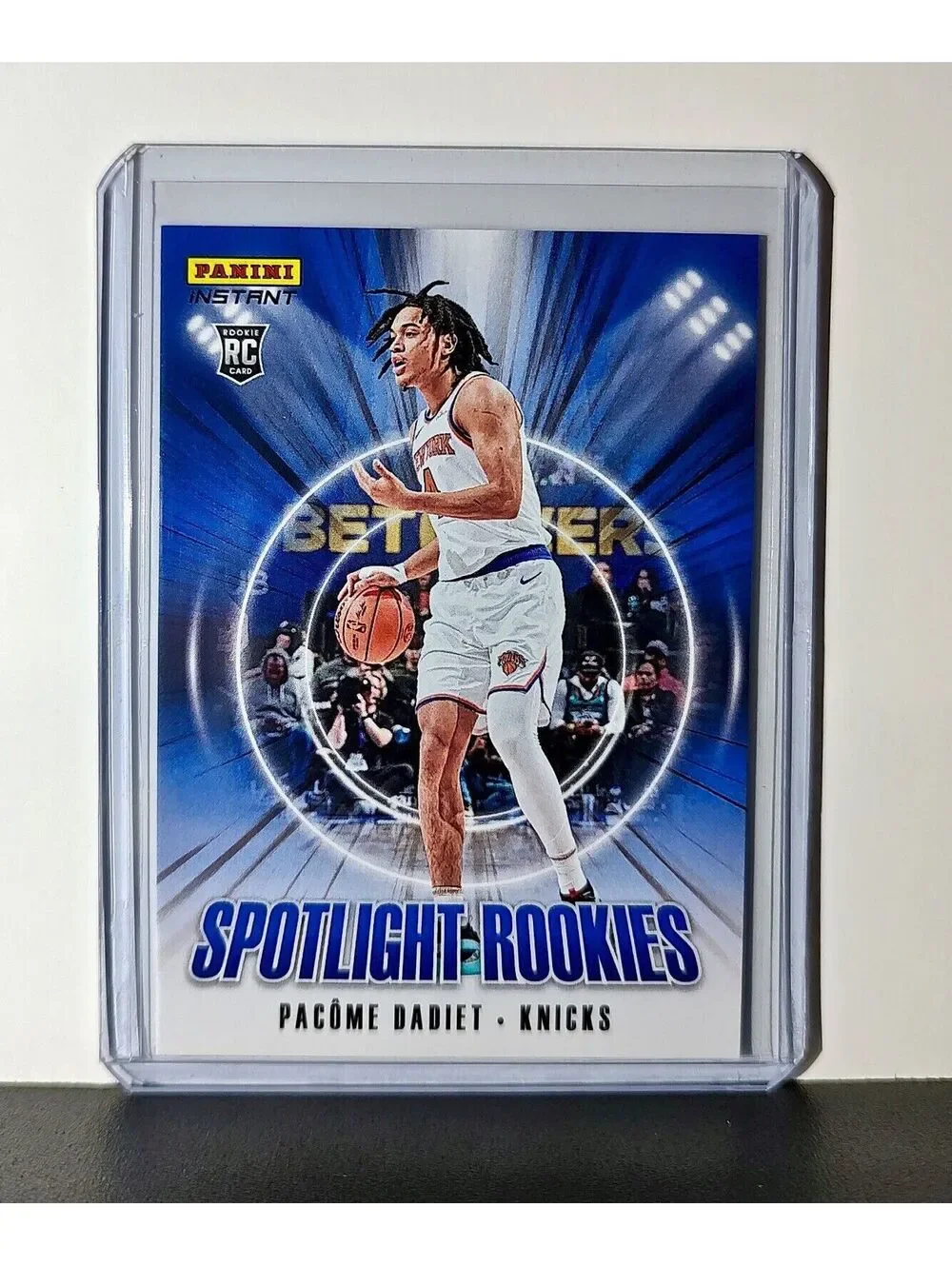 Pacome Dadiet Rookie 2024-25 Panini Spotlight Rookies NBA #24 Knicks 1 of 170